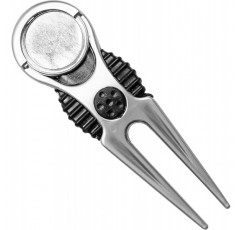 Ballmarker가 장착된 Longridge VECTOR 골프 피치포크,