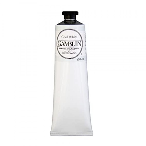 Gamblin 아티스트 오일, 150ml 튜브, 쿨 화이트(2800)