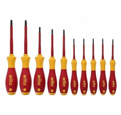 Wiha 32592 Torx 드라이버 세트(소프트 마감 핸들 포함), 1000볼트, 10피스