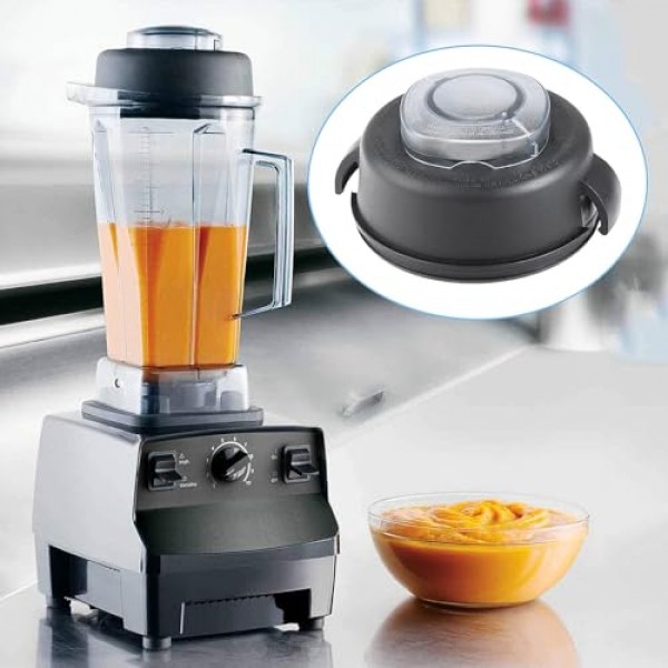Vitamix 64온스 하이 프로필 용기 블렌더와 호환되는 2부분 뚜껑 및 플러그