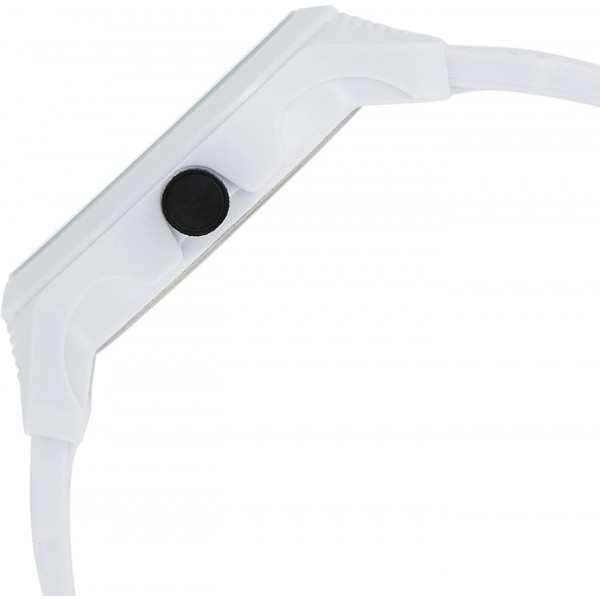 PUMA Men's Watches Reset, 43MM 케이스 사이즈, Three Hand Movement, 폴리우레탄 스트랩 화이트