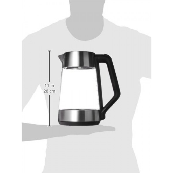 OXO Brew 조절 가능한 온도 주전자, 전기, 투명