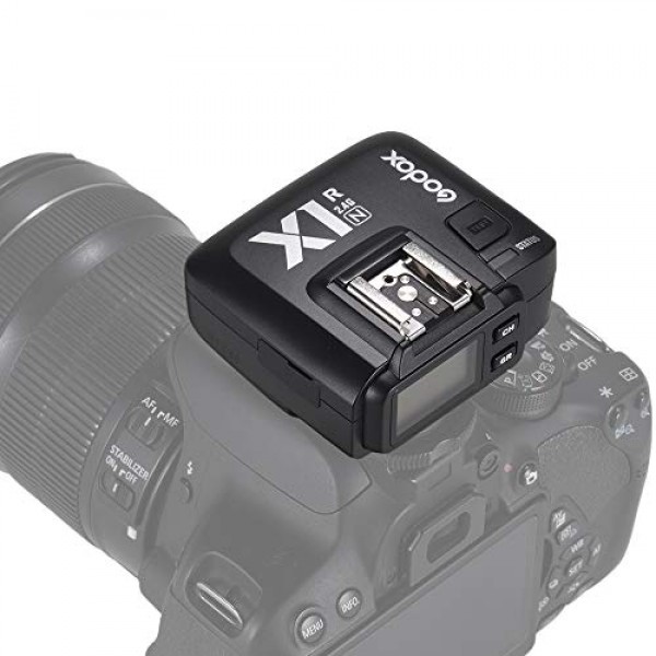 X1N 트리거용 Nikon DSLR 카메라용 GODOX X1R-N TTL 2.4G 무선 플래시 트리거 수신기