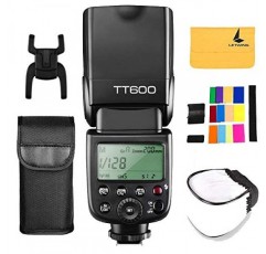 Godox TT600 2.4G 무선 플래시 스피드라이트 마스터/슬레이브 플래시, Canon Nikon Pentax Olympus Fujifilm Panasonic(TT600)과 호환되는 트리거 시스템 내장
