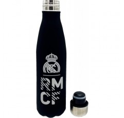 CYPBRANDS 레알 마드리드 스테인리스 이중벽 밀폐형 물병 500ml 공식 상품 (CyP Brands) B-68-RM 블랙 원사이즈