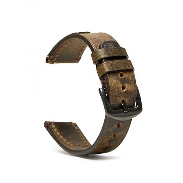 빠른 릴리스 | 가죽 시계줄 | 남성용 여성용 가죽 시계 스트랩 - 18mm 20mm 22mm 24mm