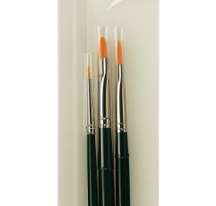 합성 섬유 오일과 아크릴 페인트를 사용한 Da Vinci 브러시 3개 세트 Nova 스타터 세트