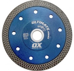 OX 도구 OX-UCTT-10 Ultimate Porcelain Fine Turbo 10'' 다이아몬드 블레이드, 7/8'' - 5/8'' 보어 10