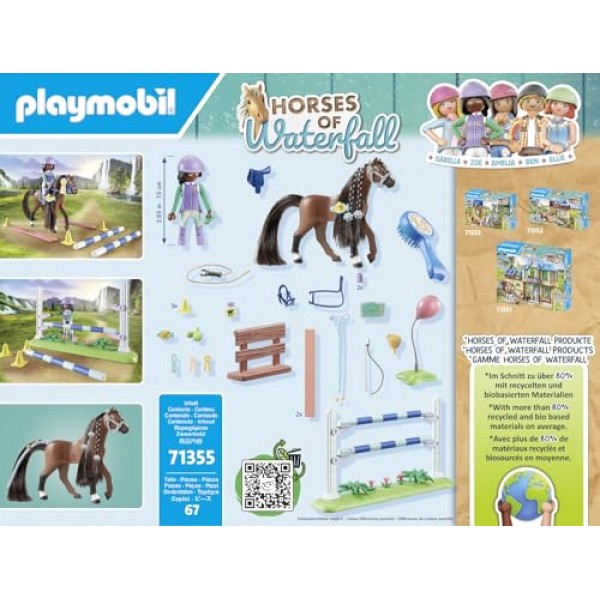 플레이모빌 71355 조이와 블레이즈가 함께하는 폭포의 말 점핑 아레나