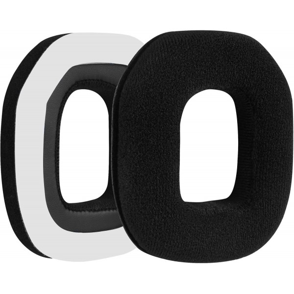 Geekria Comfort Velor 교체 용 이어 패드 Astro A40 TR A50 헤드폰 이어 패드 헤드셋 이어 패드 수리 부품 (검은색)