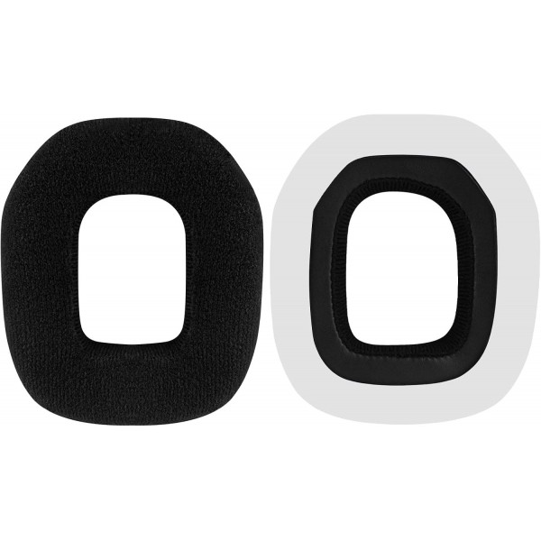 Geekria Comfort Velor 교체 용 이어 패드 Astro A40 TR A50 헤드폰 이어 패드 헤드셋 이어 패드 수리 부품 (검은색)