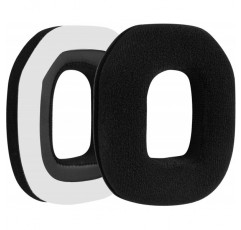 Geekria Comfort Velor 교체 용 이어 패드 Astro A40 TR A50 헤드폰 이어 패드 헤드셋 이어 패드 수리 부품 (검은색)