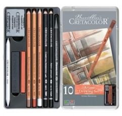 CRETACOLOR 아르티노 드로잉 세트 | 전문가와 초보자를 위한 10종 스케치 세트