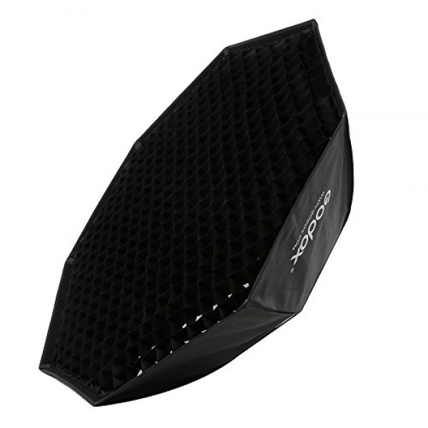 Godox 소프트박스 95cm 37 팔각형 벌집 그리드 스트립 소프트박스 스트립 박스(보웬스 마운트 포함)