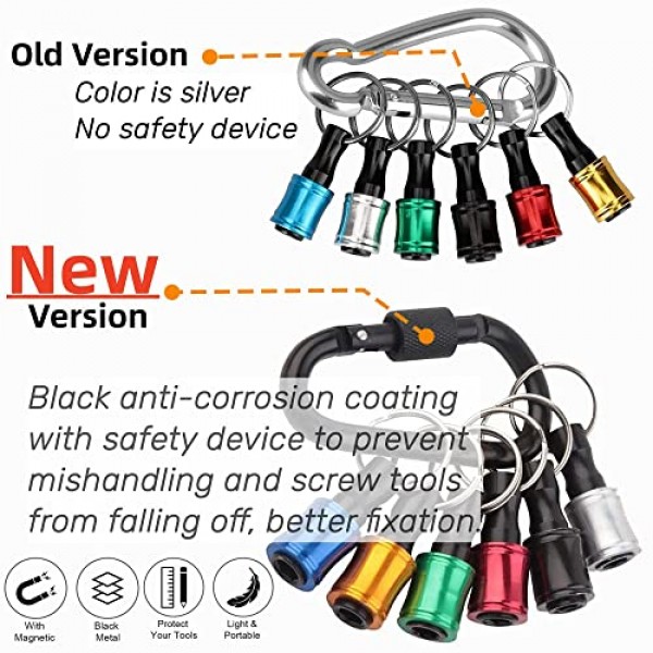 24Pcs 1/4 인치 육각 섕크 스크루 드라이버 비트 홀더 연장 바 키 체인 나사 어댑터 드릴 빠른 변경 스크루 드라이버, 드릴 비트, 유연한 드릴 비트 확장 세트에 대 한 휴