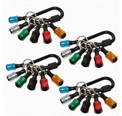 24Pcs 1/4 인치 육각 섕크 스크루 드라이버 비트 홀더 연장 바 키 체인 나사 어댑터 드릴 빠른 변경 스크루 드라이버, 드릴 비트, 유연한 드릴 비트 확장 세트에 대 한 휴