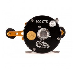 메기 프로 토너먼트 시리즈 600CTS 라운드 베이트캐스팅 릴 - 6+1 스테인레스 스틸 볼 베어링, 5.3:1 기어비, 19파운드 드래그, 황동 기어, 원심 브레이크, 대형 메기 낚시를