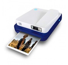 Kodak Smile 클래식 즉석 필름 디지털 카메라 + Bluetooth, 16MP, 35매 인쇄/충전 – 스타터 팩 3.5 x 4.25인치 아연 종이, 스티커 프레임 에디션