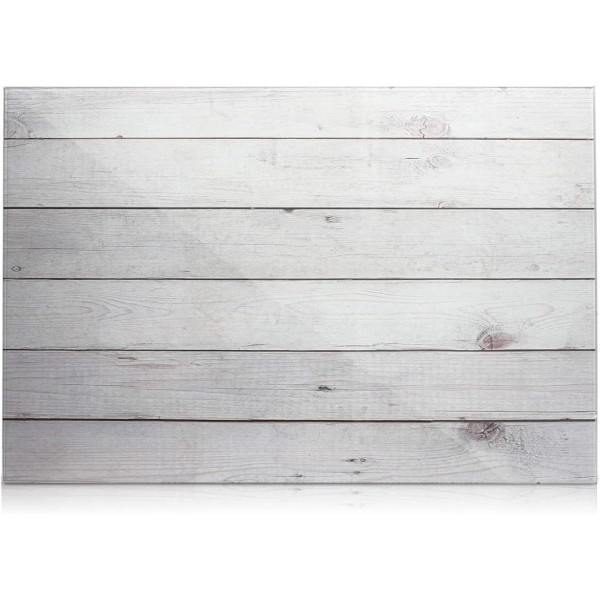 유리로 만든 Navaris 마그네틱 메모 보드 - 필기용 마그네틱 보드 60x40cm - 자석 펜 홀더가 포함된 마그네틱 보드 - 우드 룩 디자인 나무 판자, 60 x 40cm