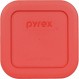 Pyrex 8701-PC 1컵 빨간색 사각형 플라스틱 뚜껑 - 1%팩