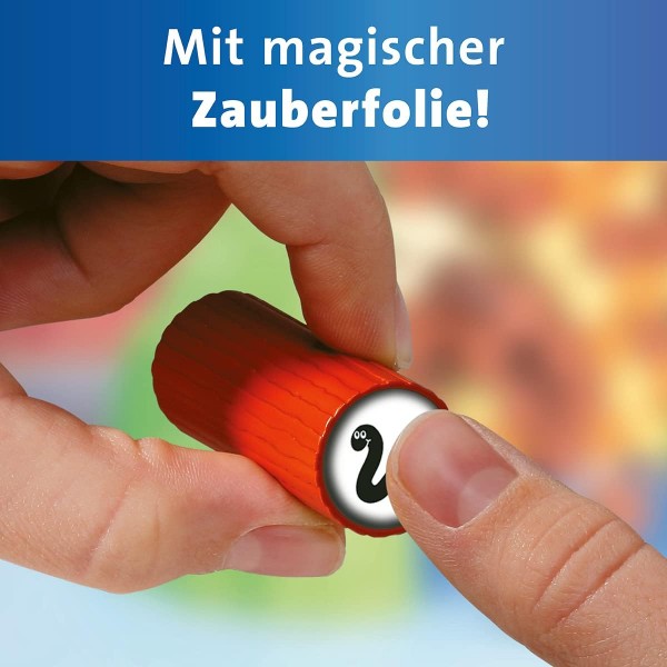 Ravensburger 22246 - Billy Beaver - 꾸준한 손을 위한 기술 게임 - 4세 이상 어린이용 게임, 1-4인용 가족 게임 - 매직 호일 싱글 Billy Beaver