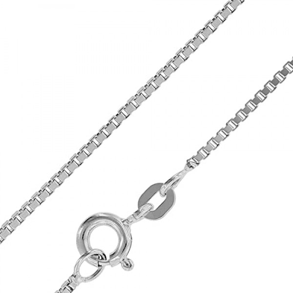 Trendor 십자가 펜던트 24 mm 화이트 골드 585/14 캐럿 실버 체인 여성용 및 남성용 목걸이 화이트 골드 펜던트 크로스 펜던트 리얼 골드로 제작 75424