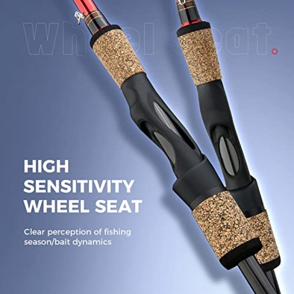 BERRYPRO 연어 & 스틸헤드 스피닝 로드 IM8 카본 월아이 낚싯대(8'6''/9'/9'6''/10'/10'6'')