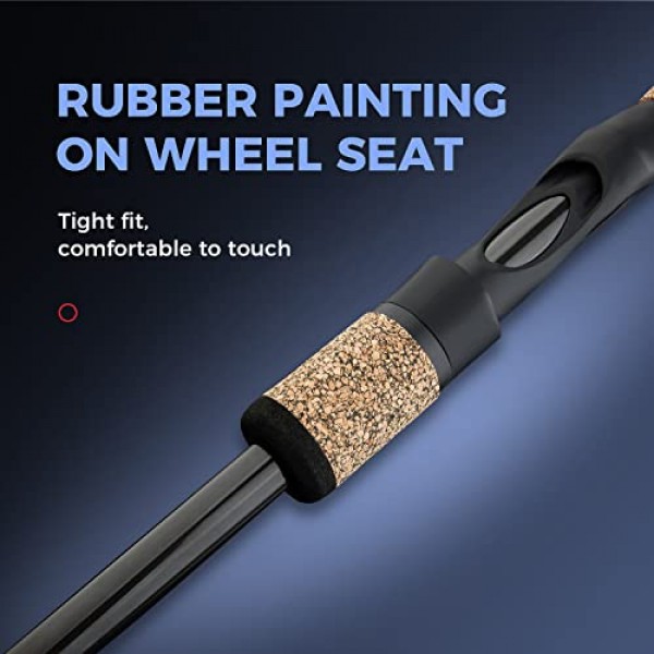 BERRYPRO 연어 & 스틸헤드 스피닝 로드 IM8 카본 월아이 낚싯대(8'6''/9'/9'6''/10'/10'6'')