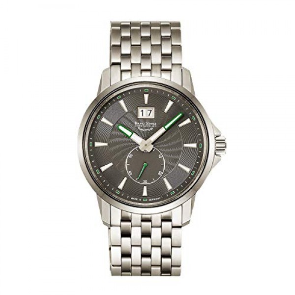 Devi Bruno Söhnle 남성용 쿼츠 시계 실버 스테인레스 스틸 라지 날짜 17 – 13158 – 842