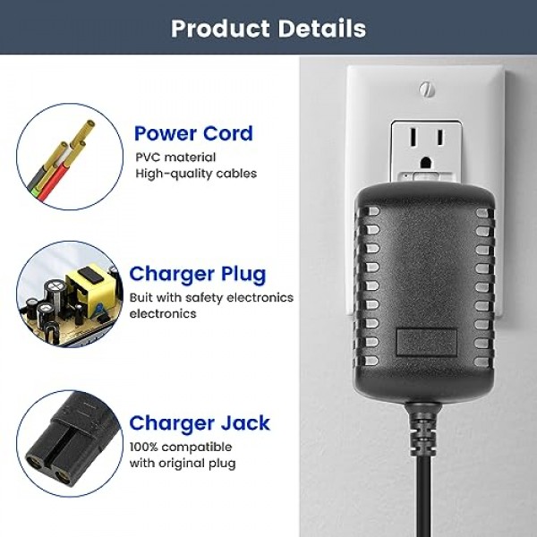 BaByliss PRO FX870 FX788 FX787 FXSSM FX820 FX726 FX825용 IOKOFJOA 4.5V 충전기 BaByliss GOLDFX 헤어 클리퍼 전원 어댑터와 호환되는 트리머 개요