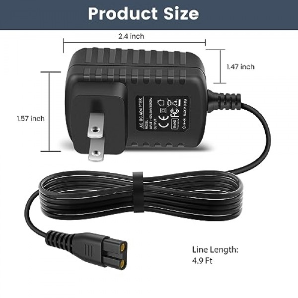 BaByliss PRO FX870 FX788 FX787 FXSSM FX820 FX726 FX825용 IOKOFJOA 4.5V 충전기 BaByliss GOLDFX 헤어 클리퍼 전원 어댑터와 호환되는 트리머 개요