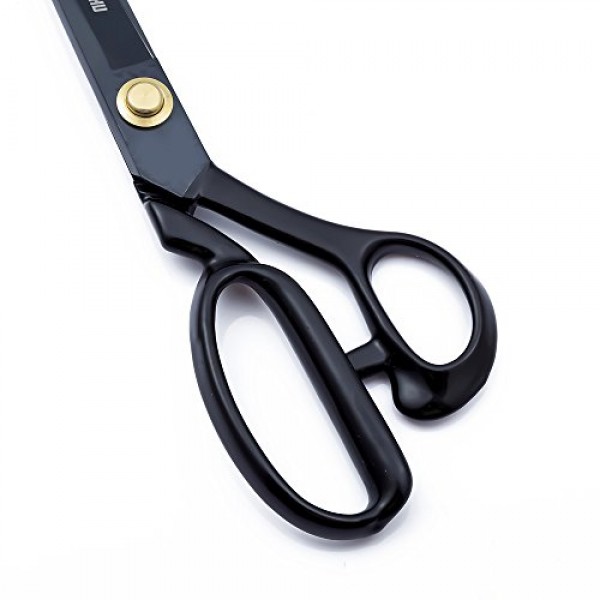 SMITH CHU 봉제 가위 - 직물, 가죽, 원자재, 양재, 수선용 헤비 듀티 재단사 가위 - 양장점 학생 사무용 공예용 전문 실내 장식품 가위(10인치)