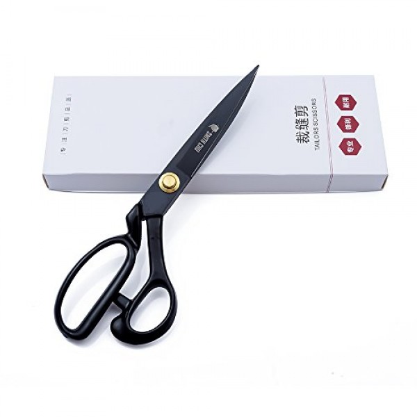 SMITH CHU 봉제 가위 - 직물, 가죽, 원자재, 양재, 수선용 헤비 듀티 재단사 가위 - 양장점 학생 사무용 공예용 전문 실내 장식품 가위(10인치)