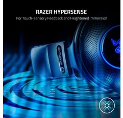 햅틱 기술이 적용된 Razer Kraken V3 HyperSense USB 게임용 헤드셋: Triforce Titanium 50mm 드라이버 하이브리드 패브릭 및 인조 가죽 메모리 폼 쿠션 탈착식 마이크 블랙 Kraken V3 Hyp