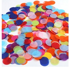 DECORA 1.2 인치 2000 조각 파티 웨딩 장식을 위한 여러 가지 빛깔의 원형 종이 색종이 조각