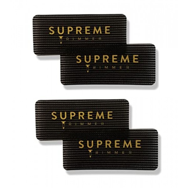 Supreme Trimmer의 이발사 그리퍼 – 남성용, 여성용, 이발사, 스타일리스트, 메이크업 아티스트용 미용실 및 이발용 헤어 홀더 2PK (블랙/골드 직사각형 2PK)