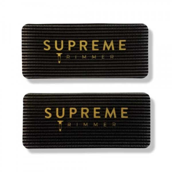 Supreme Trimmer의 이발사 그리퍼 – 남성용, 여성용, 이발사, 스타일리스트, 메이크업 아티스트용 미용실 및 이발용 헤어 홀더 2PK (블랙/골드 직사각형 2PK)