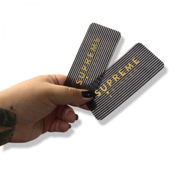 Supreme Trimmer의 이발사 그리퍼 – 남성용, 여성용, 이발사, 스타일리스트, 메이크업 아티스트용 미용실 및 이발용 헤어 홀더 2PK (블랙/골드 직사각형 2PK)