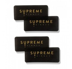 Supreme Trimmer의 이발사 그리퍼 – 남성용, 여성용, 이발사, 스타일리스트, 메이크업 아티스트용 미용실 및 이발용 헤어 홀더 2PK (블랙/골드 직사각형 2PK)
