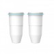 AQUA CREST NSF/ANSI 53 인증 다단계 교체용 정수 필터, 투수 필터 및 디스펜서 필터 교체, TDS, PFOA/PFOS, 염소 감소, 나쁜 맛 및 냄새, 2팩