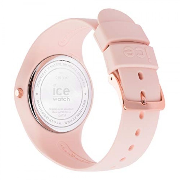 Ice-Watch - ICE 글램 컬러 누드 - 실리콘 스트랩이 포함된 핑크 여성용 시계 - 015334(중간)