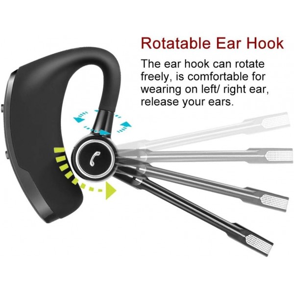 마이크가 있는 블루투스 헤드셋 4.1 소음 차단 블루투스 이어폰 깊은 베이스 귀고리가 있는 하이파이 베이스 헤드셋 핸즈프리 이어폰 드라이버용 안드로이드 폰용 싱