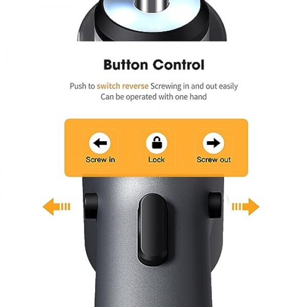 전기 스크루드라이버, LED 조명이 포함된 스크루드라이버 세트, 3.7V 무선 스크루드라이버, 1/4'' 토크 스크루드라이버 비트 S2 강철, 최대 5N.m, 가정용 DIY용 스크루드라이