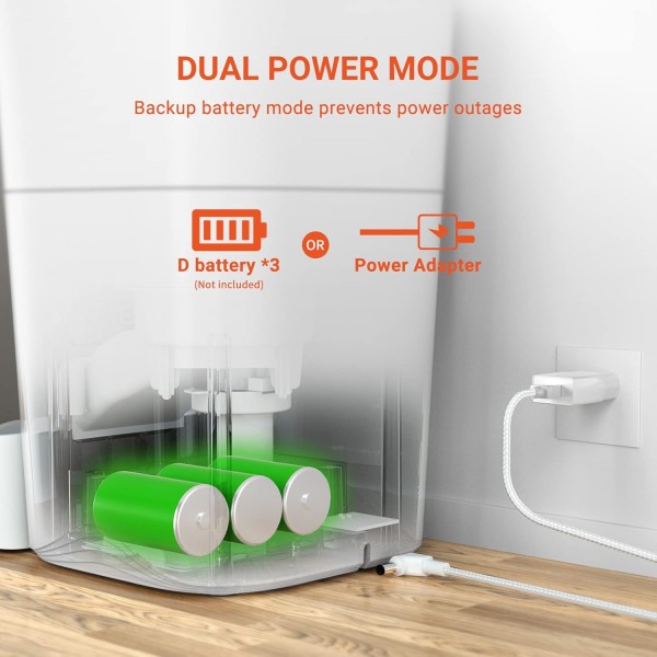 고양이 및 개 건조 식품용 Balimo Leon 자동 급식기 | WLAN 및 APP 제어 자동 공급기 고양이 사료 자동 판매기 | 3L 타이머 WiFi 자동 공급 장치 [2.4G WiFi 전용]