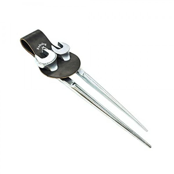 스퍼드 렌치 홀더 - 프리미엄 블랙 가죽 - Rudedog USA #3005