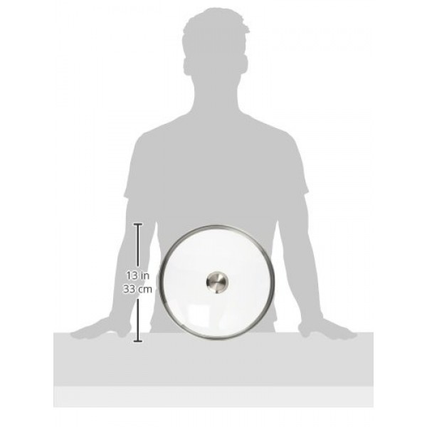 Le Creuset 시그니처 유리 뚜껑, 스테인리스 스틸 손잡이, 12