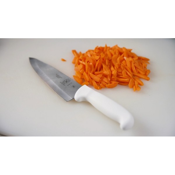 M23840 생산 칼용 Mercer Culinary 가죽 외장, 스테인리스 스틸, 브라운