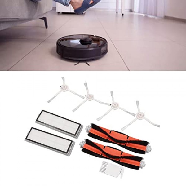 TOPINCN 교체 부품 액세서리 Dreame F9 1T 용 Mijia 1C와 호환 로봇 진공 걸레 교체 브러시 필터 흰색 플랫 빗 키트