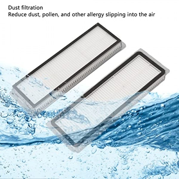 TOPINCN 교체 부품 액세서리 Dreame F9 1T 용 Mijia 1C와 호환 로봇 진공 걸레 교체 브러시 필터 흰색 플랫 빗 키트