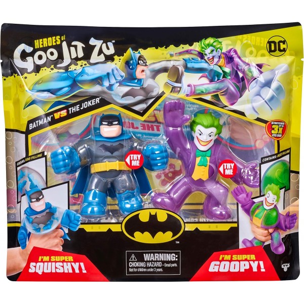 Heroes of Goo Jit Zu in DC Versus Pack - Batman vs. Joker - Elastic, Bendable and Deformable Heroes Twin Pack 41184 멀티컬러